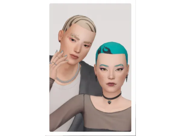 Maxis Match ៸៸ buzz cut collection ៸៸ - The Sims 4 Custom Content