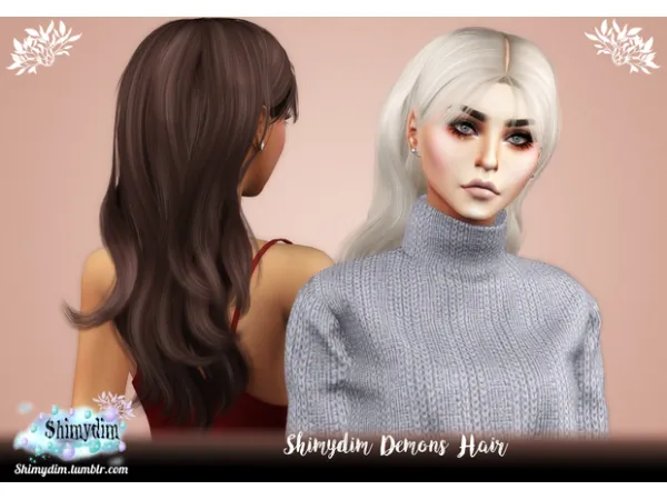 Alpha Demons Hair Naturals Unnaturals by Shimydim - The Sims 4 Custom Content