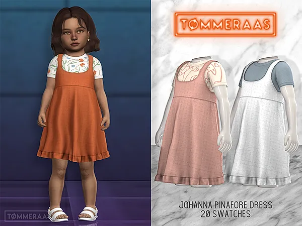 Alpha TØMMERAAS Johanna Pinafore Dress (32) - The Sims 4 Custom Content