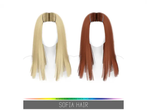 Alpha SOFIA HAIR - The Sims 4 Custom Content