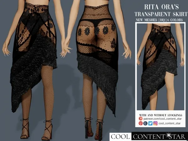 Alpha Rita Ora'S Skirt cool_content_star - The Sims 4 Custom Content