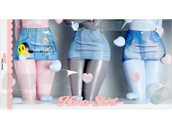 Alpha OPPASIMS Nana Skirt by oppasims - The Sims 4 Custom Content