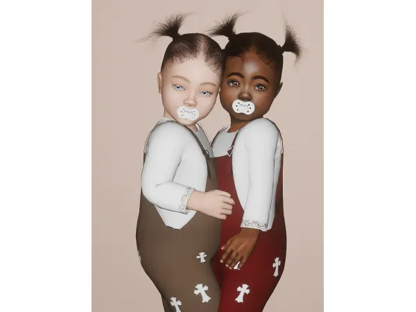Alpha Toddler Hair Bunches - The Sims 4 Custom Content