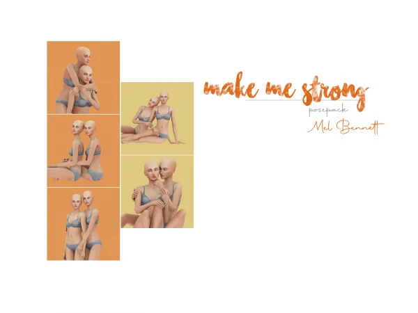 Maxis Match Make Me Strong Posepack - The Sims 4 Custom Content