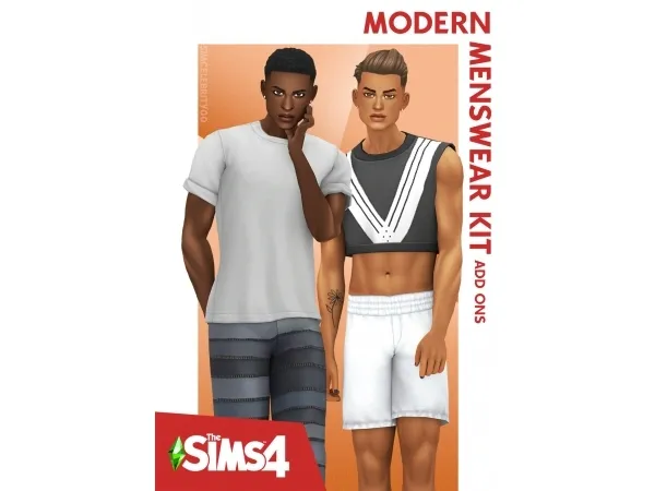 Maxis Match Modern Menswear Kit Add Ons by simcelebrity00 - The Sims 4 Custom Content