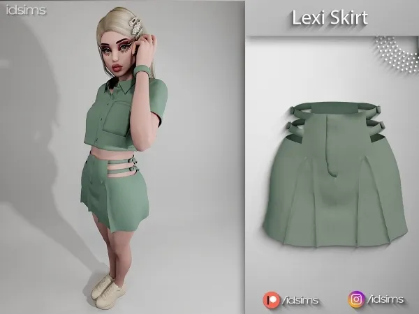 Alpha Lexi skirt - The Sims 4 Custom Content