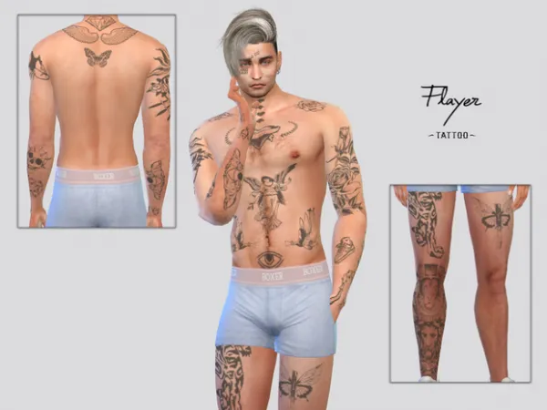 Mix Flayer Tattoo (Mick) by simsfinds - The Sims 4 Custom Content