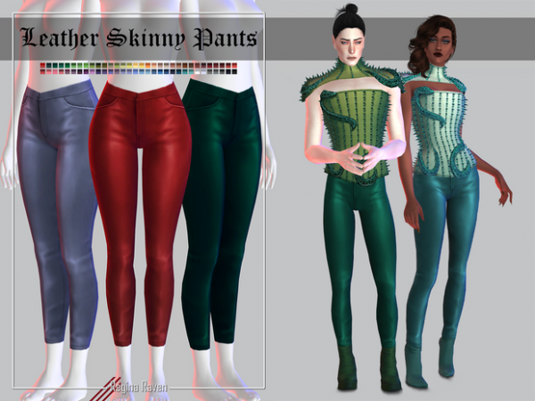 The Sims Resource - Female Leather Pants