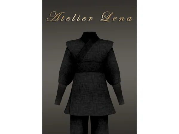 Alpha [Atelier Lena] Assassin Hanbok Set - The Sims 4 Custom Content