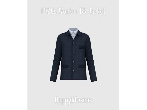 Mix [Lonelyboy] 1920s Worker's Fashion Set - The Sims 4 Custom Content
