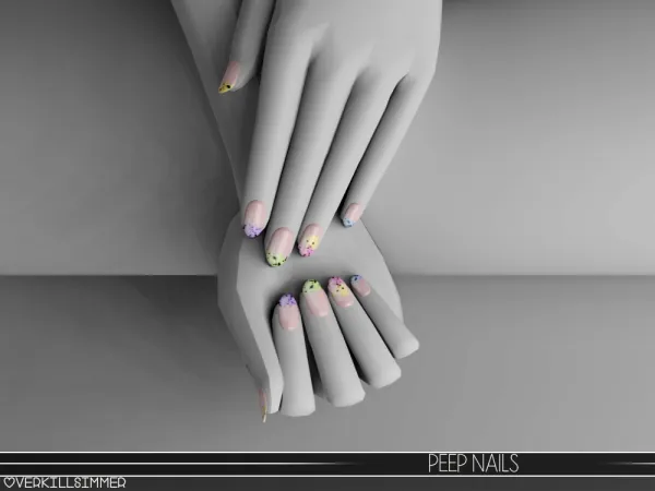 Alpha Peep nails - The Sims 4 Custom Content