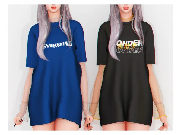 Alpha Glitch T Shirt - The Sims 4 Custom Content