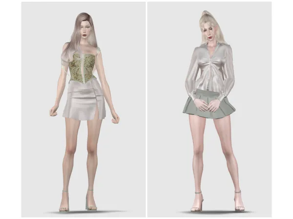 Alpha Female set by - The Sims 4 Custom Content