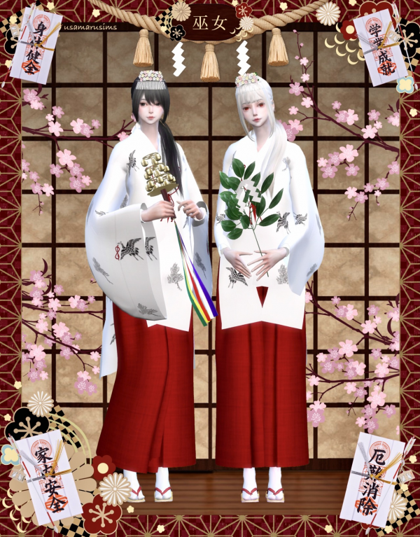 Alpha Miko Set by simsfinds - The Sims 4 Custom Content