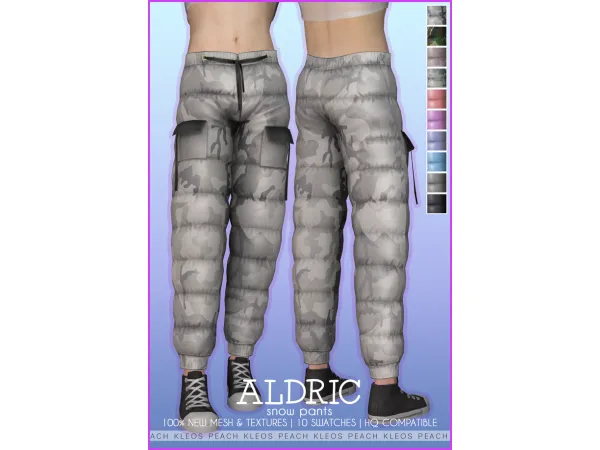 Alpha Aldrich Snow Pants - The Sims 4 Custom Content