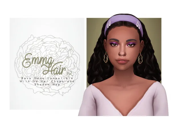 Maxis Match Emma v2 by IsJao - The Sims 4 Custom Content