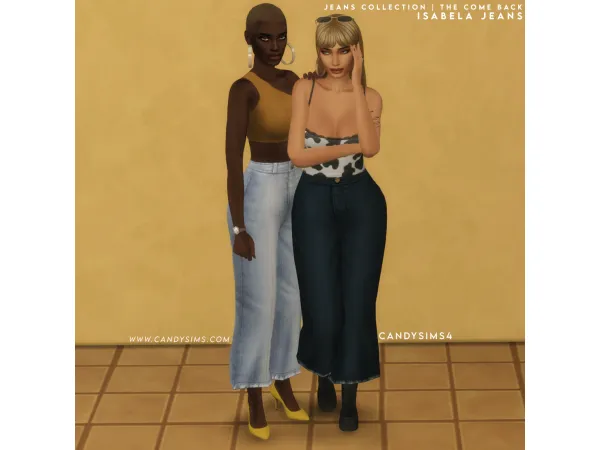 Maxis Match JEANS COLLECTION LUISA ISABELA JEANS - The Sims 4 Custom Content