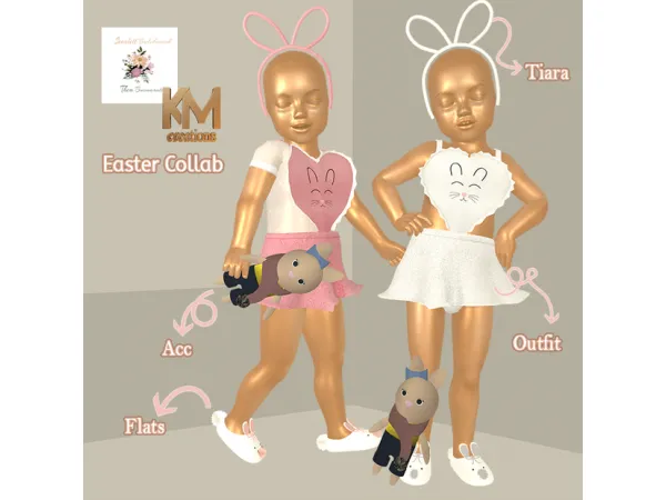 Alpha Easter Collab by Scarlett Bulckowisk - The Sims 4 Custom Content