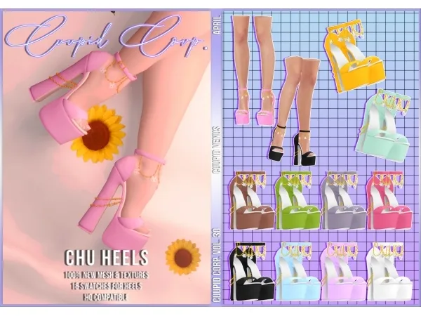 Alpha cuupid corp chu heels - The Sims 4 Custom Content