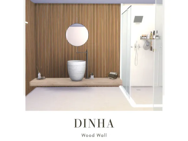 Mix Panel Wood Wall - The Sims 4 Custom Content