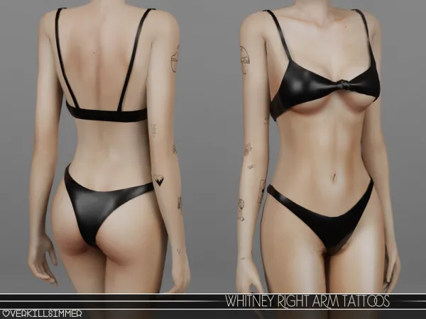 Mix Whitney right arm tattoos - The Sims 4 Custom Content