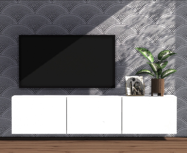 Alpha IKEA Besta TV Bench Wall Hanged Wood Planter by simsfinds - The Sims 4 Custom Content