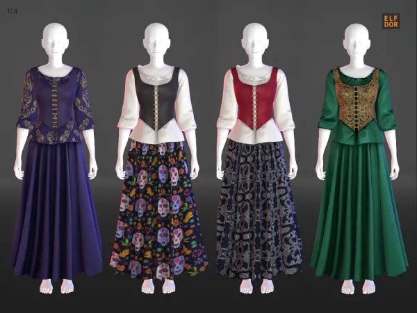 Alpha Sifix Arcane Illusions Ruby Outfit RC - The Sims 4 Custom Content