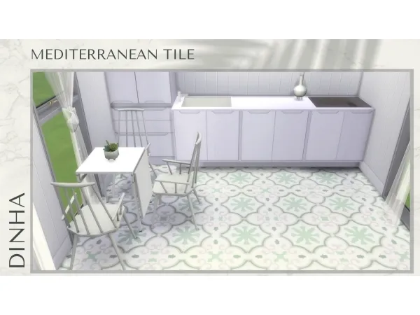 Mix Mediterranean Tile - The Sims 4 Custom Content