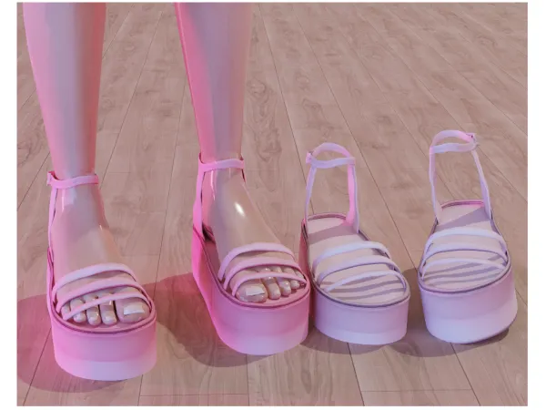 Alpha Mica sandals babyetears - The Sims 4 Custom Content