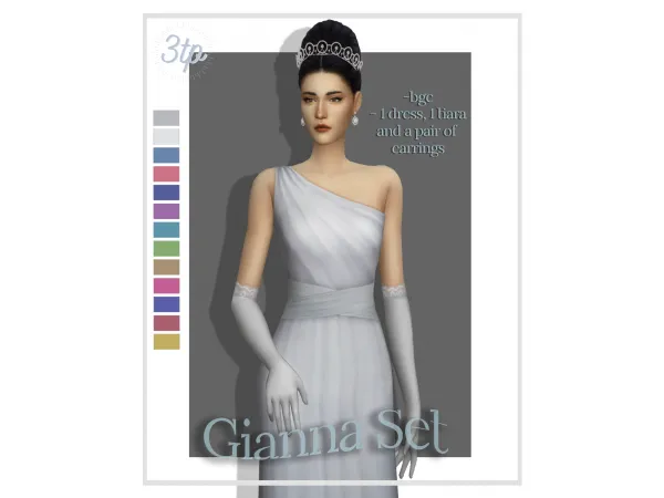 Maxis Match Gianna Set by threethousandplumbobs - The Sims 4 Custom Content