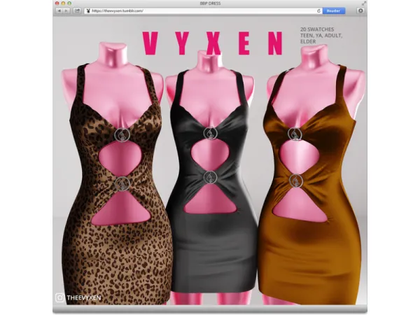 Alpha [ vyxen ] awich hair - The Sims 4 Custom Content