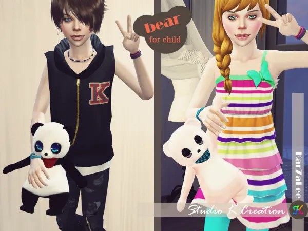 Mix Teddy bear toy for child - The Sims 4 Custom Content