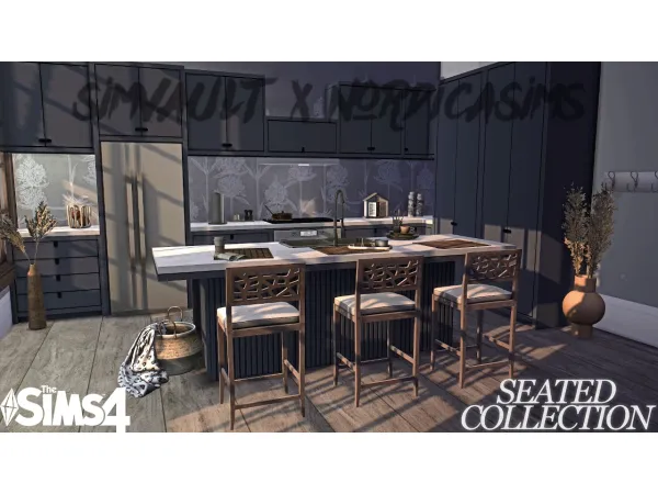 Alpha The Seated Collection by nordicasims - The Sims 4 Custom Content