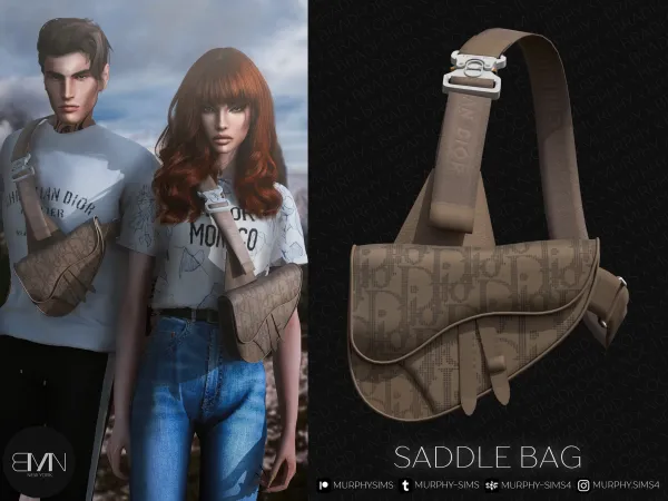 Alpha Saddle Bag - The Sims 4 Custom Content