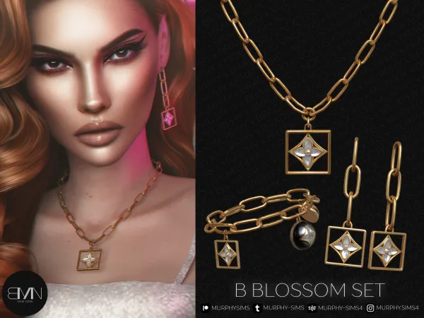Alpha B Blossom Set - The Sims 4 Custom Content