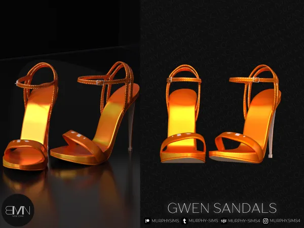 Alpha Gwen Sandals - The Sims 4 Custom Content