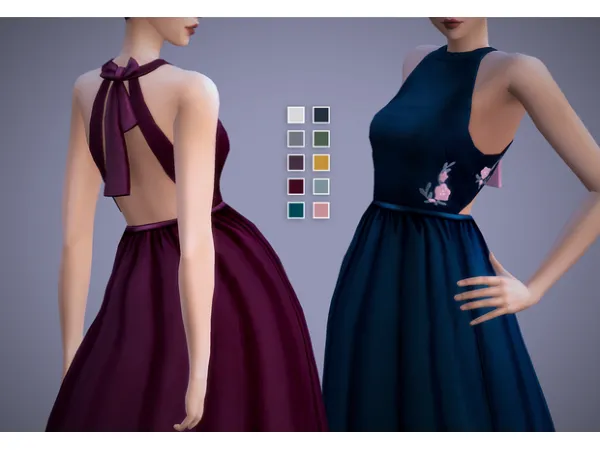 Maxis Match Heirloom Dress by magnolianfarewell - The Sims 4 Custom Content