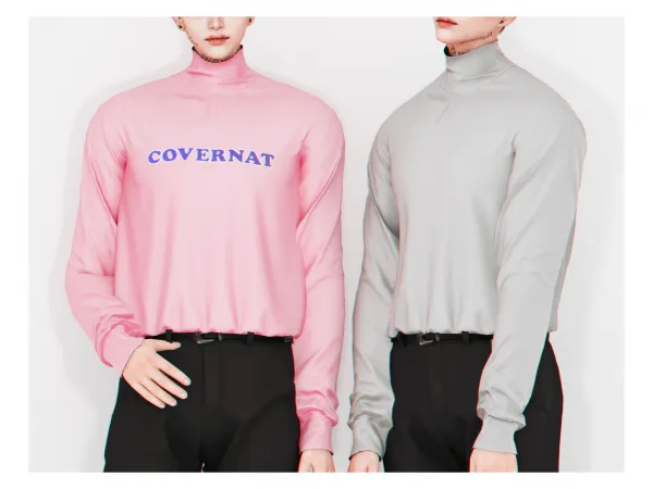 Alpha Chrome Sweater - The Sims 4 Custom Content