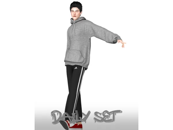 Alpha Daily Set by BackTrack - The Sims 4 Custom Content