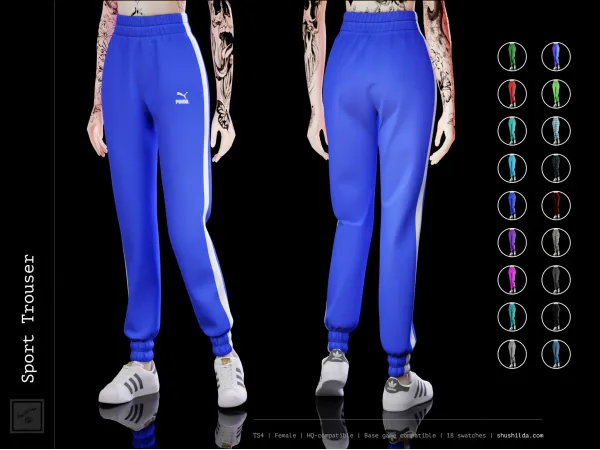 Alpha Sport Trouser by shushilda - The Sims 4 Custom Content