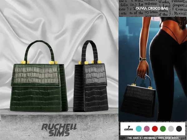 OLIVIA CROCO BAG - FREE