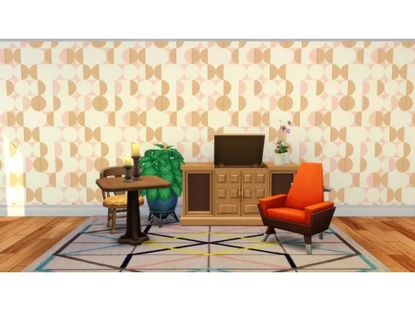 Maxis Match Geometric wallpaper by xSavannahx987 - The Sims 4 Custom Content