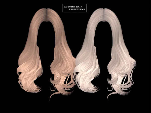 Alpha Autumn Hair - The Sims 4 Custom Content