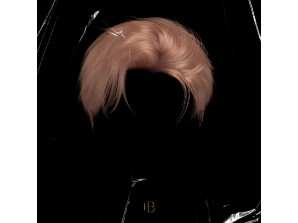 Alpha HAIR_39_RADIANT by MOOOD - The Sims 4 Custom Content