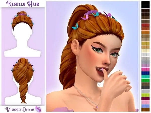 Maxis Match Kemilly Hair - The Sims 4 Custom Content
