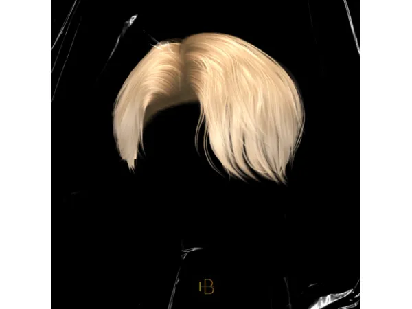 Alpha HAIR 43 ALPACA CUT by MoooD - The Sims 4 Custom Content