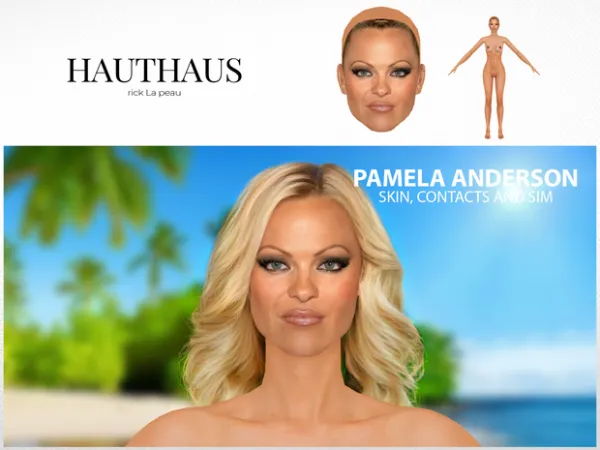 Alpha Pamela Anderson SKIN AND SIM (ULTRA REALISTIC) by Hauthaus - The Sims 4 Custom Content