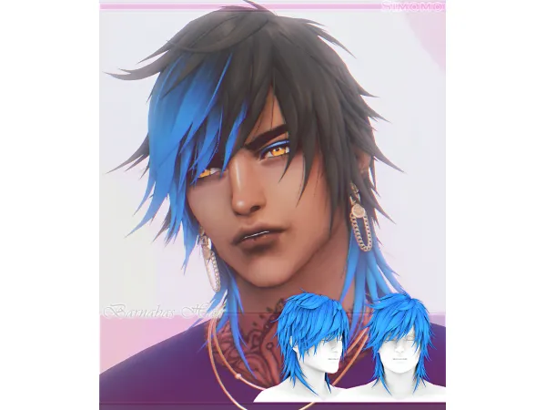 Maxis Match Barnabas Hair by Simomo - The Sims 4 Custom Content