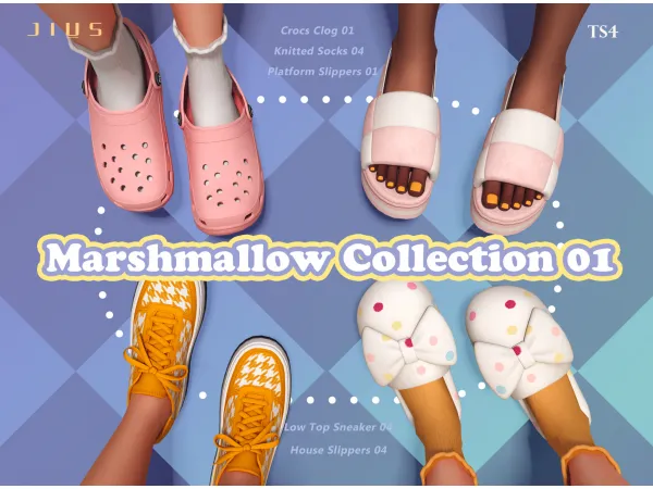 Mix Marshmallow Collection 01 sims by Jius - The Sims 4 Custom Content