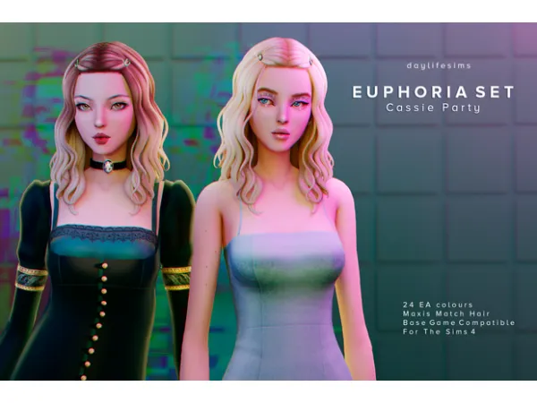Maxis Match EUPHORIA SET Cassie Party by Daylife Sims - The Sims 4 Custom Content